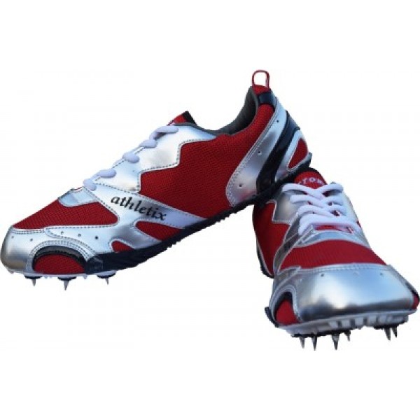 Vector X Athletix Running Spikes Shoes (Red)